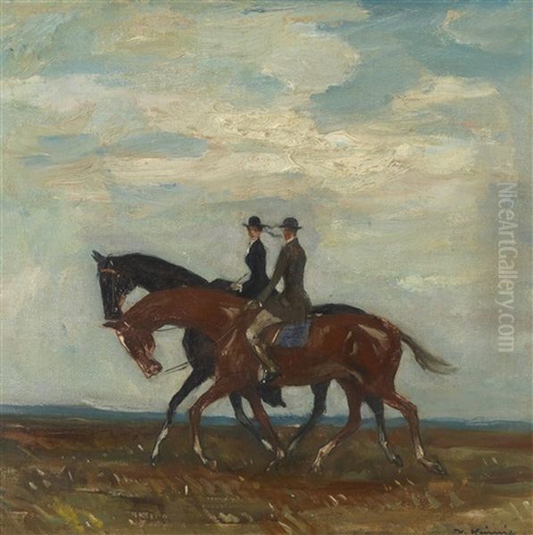 Ausritt Oil Painting by Walter Heimig