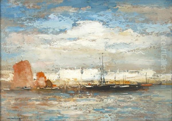 Erinnerung An Venedig Oil Painting by Walter Heimig