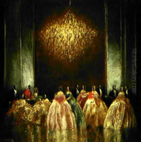 Die Ballnacht Oil Painting by Walter Heimig