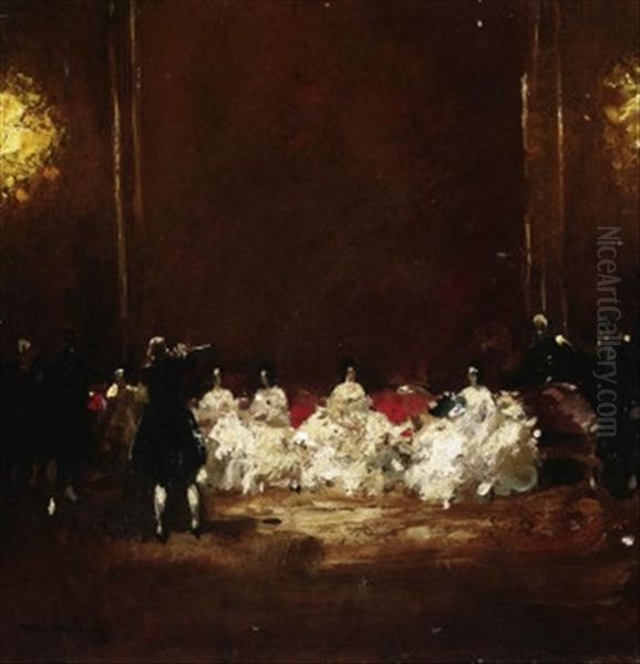 Im Ballsaal Oil Painting by Walter Heimig