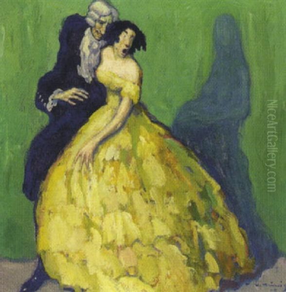 Vorahnung Oil Painting by Walter Heimig