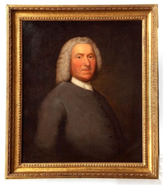 Portrait Probably Of Thomas Bardwell Oil Painting by John Theodore Heins