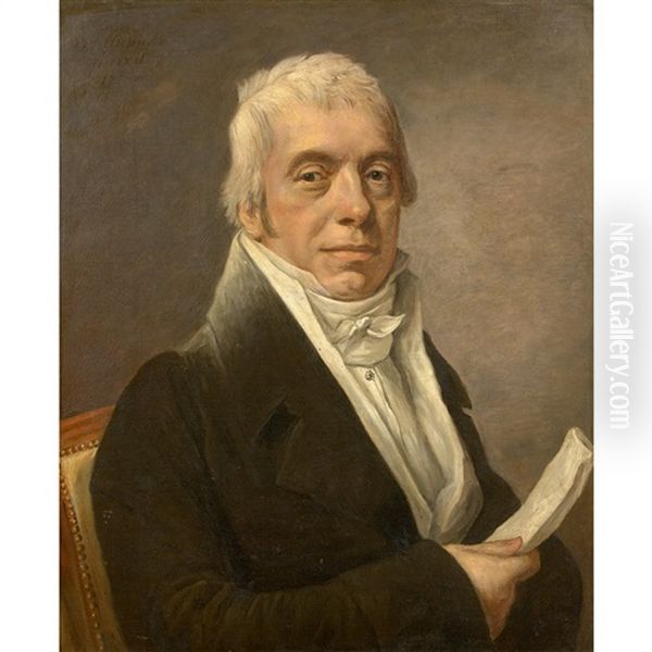 Portrait De Monsieur Pinta Oil Painting by Johann Ernst Heinsius