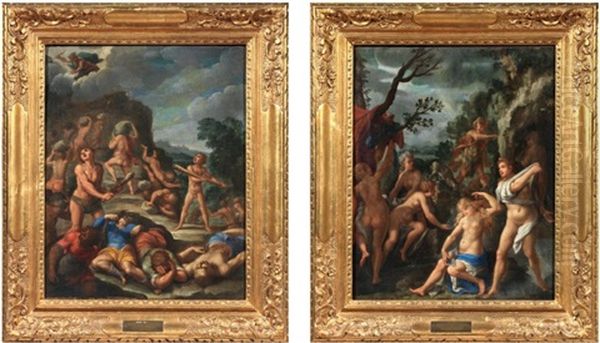 Atteone Oil Painting by Joseph The Elder Heintz