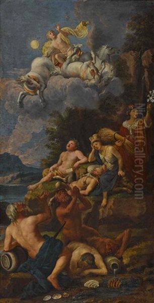 Der Sturz Des Phaeton Oil Painting by Johann Heiss