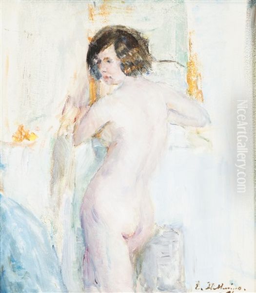 Naked Oil Painting by Ester Helenius