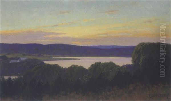Markischer See Oil Painting by Rudolf Hellgrewe
