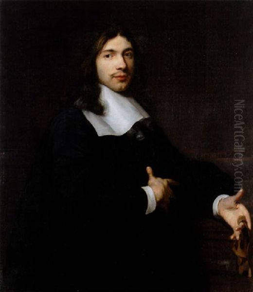 Mansportratt Oil Painting by Bartholomeus Van Der Helst
