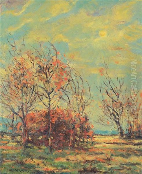 Near Fort Qu'appelle, Sask Oil Painting by James Henderson