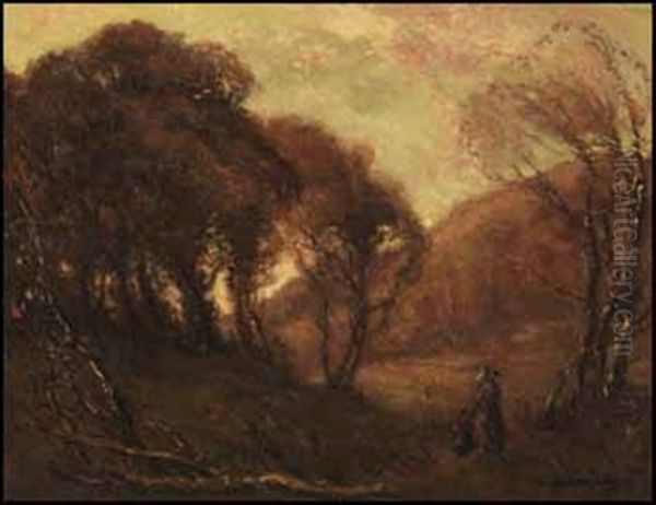 Top Of The Coullee [sic] Oil Painting by James Henderson