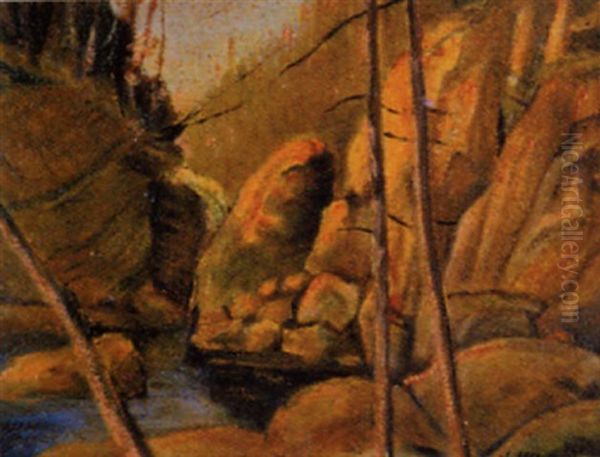 Utitled - Sooke River Oil Painting by Henderson, James