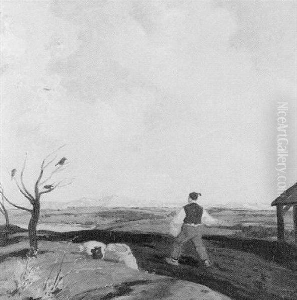 Der Samann Oil Painting by Adolf Hengeler