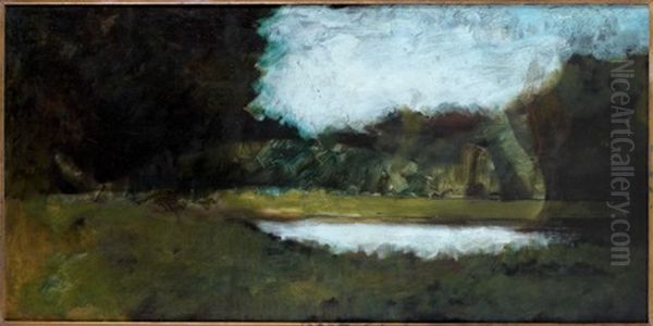 Paysage D'alsace Oil Painting by Jean Jacques Henner