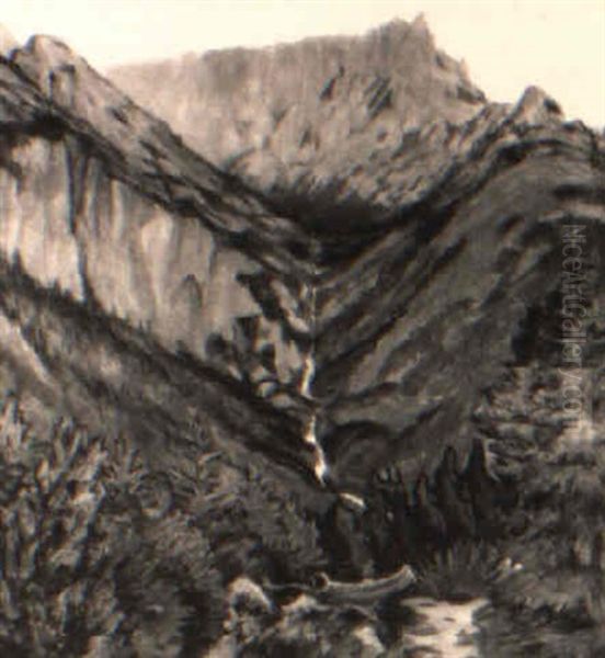 Festl-beilstein (hochschwab) Oil Painting by Theo Henning