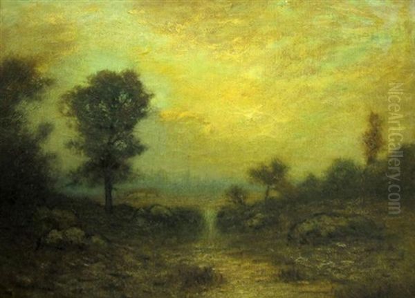 October Evening Oil Painting by George Henry