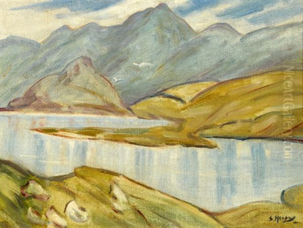 Caragh Lake, County Kerry Oil Painting by Grace Henry