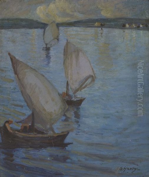 Coming Home, Achill Island (the Water Is Called The Sound) Oil Painting by Grace Henry