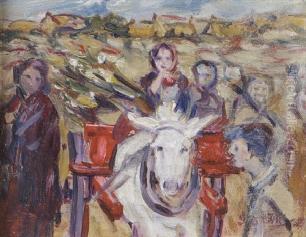 Carraroe Children (galway) Oil Painting by Grace Henry