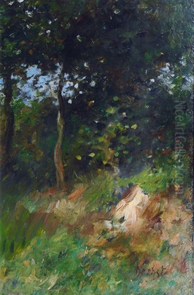 Hedgerow Oil Painting by Thomas Herbst