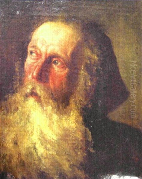 Kopf Eines Monches Oil Painting by Frans Peter Hermesdorf