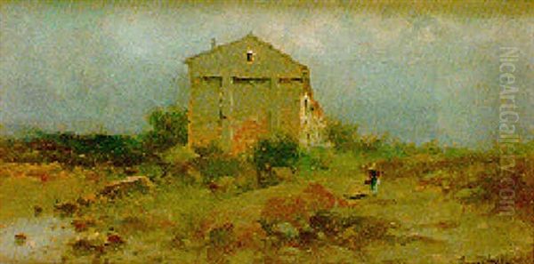 Paisaje Oil Painting by Francisco Hernandez Monjo