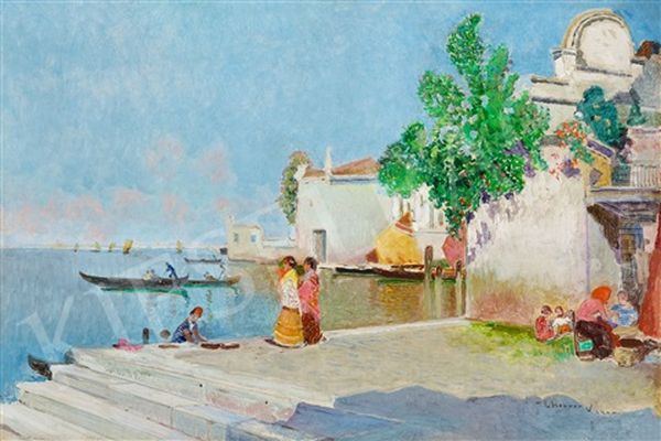 Venice Oil Painting by Cesar Herrer