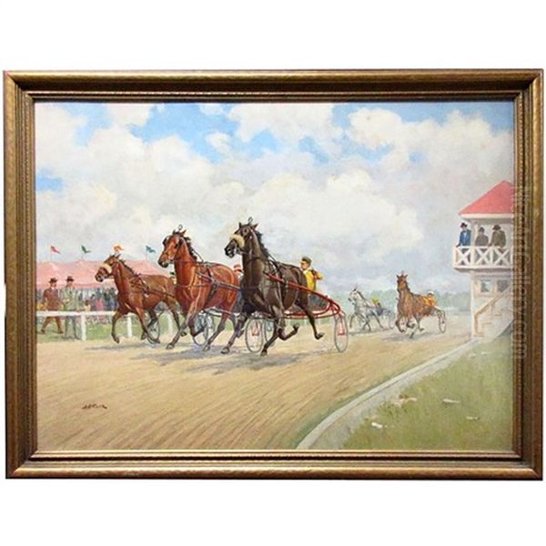 Hearts In Harness Oil Painting by Arthur H. Hider