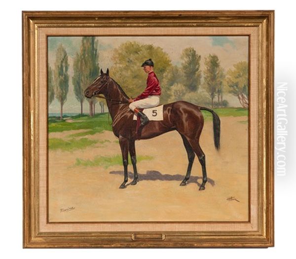 Marine- Man O War Oil Painting by Arthur H. Hider