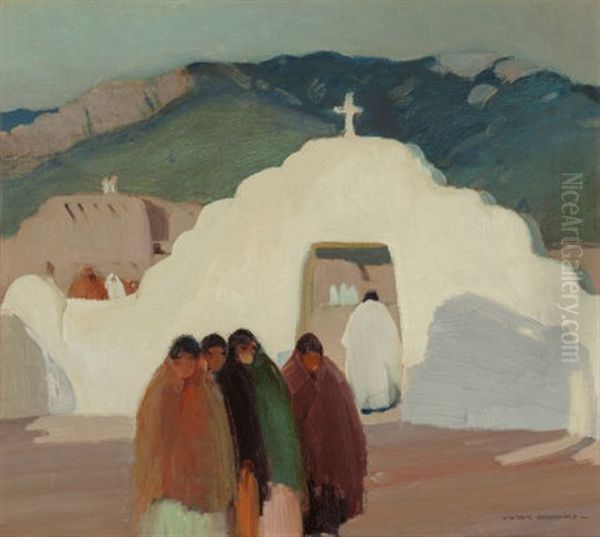 The White Gate Oil Painting by Victor, William Higgins