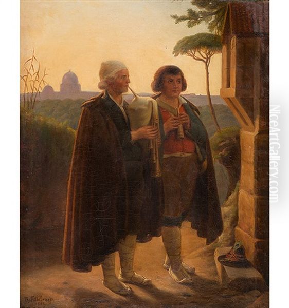 Hildebrandt Oil Painting by Ferdinand Theodor Hildebrandt