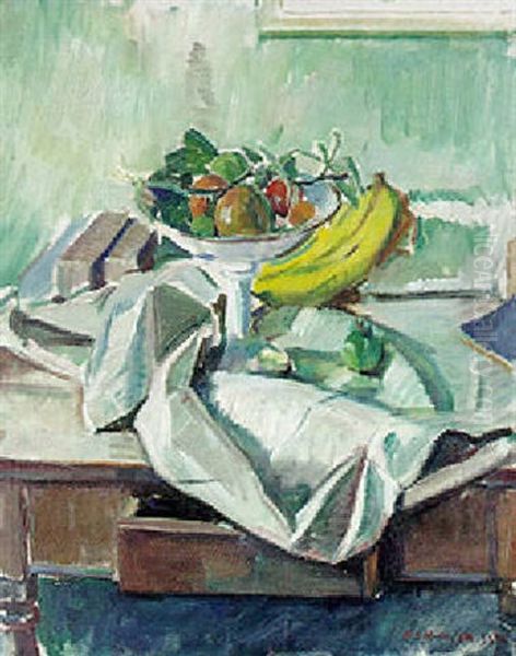 Nature Morte Oil Painting by Knud Ove Hilkier