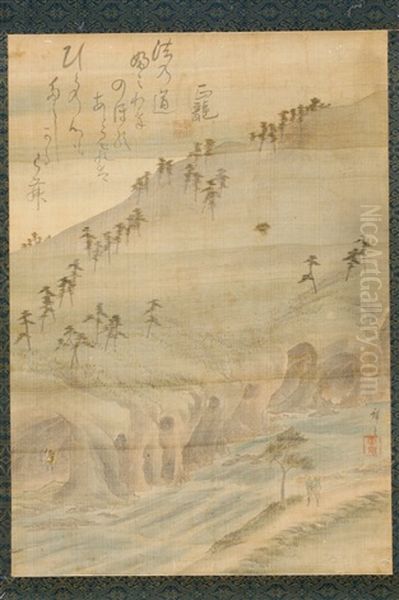 Landscape Oil Painting by  Hiroshige