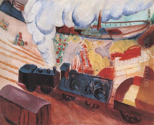 Kajen Oil Painting by Sigrid Hjerten