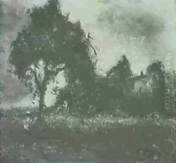 Landschaft Mit Staffagen Oil Painting by Rudolf Hoeckner