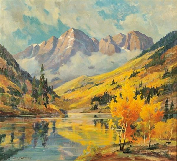 Maroon Lake, Colorado Oil Painting by Carl Hoerman