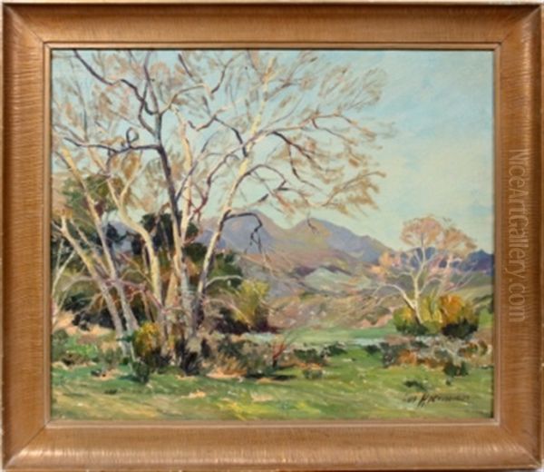 In San Juan Canyon Oil Painting by Carl Hoerman