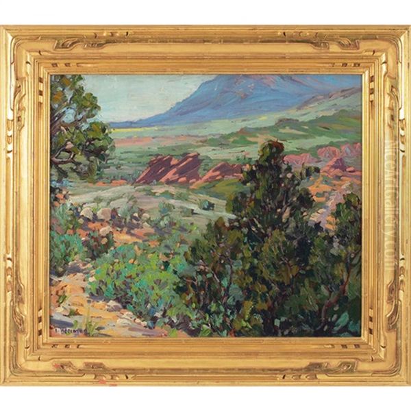 Garden Of The Gods Oil Painting by Carl Hoerman
