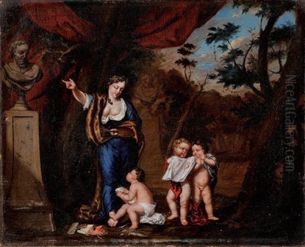 Allegorie De La Peinture Oil Painting by Gerard Hoet the Elder