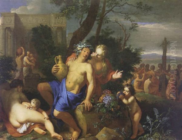 Bacchanale Oil Painting by Gerard Hoet