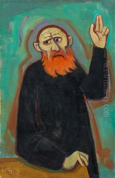 Judas Oil Painting by Karl Hofer