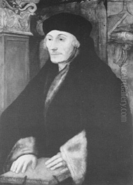 Portrait Of Erasmus Oil Painting by Hans Holbein the Younger