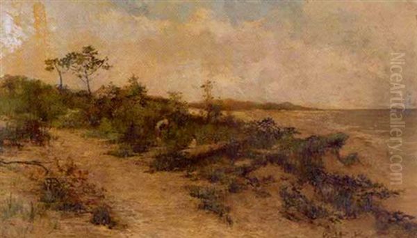 Virginia Beach Oil Painting by Edward Stratton Holloway