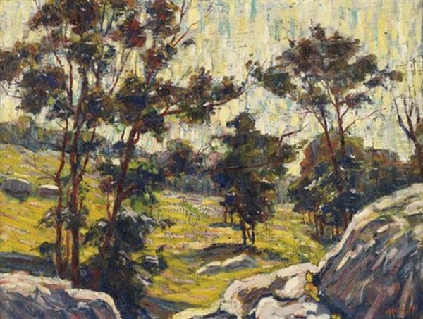 Summer Landscape Oil Painting by Carl Otto Holm