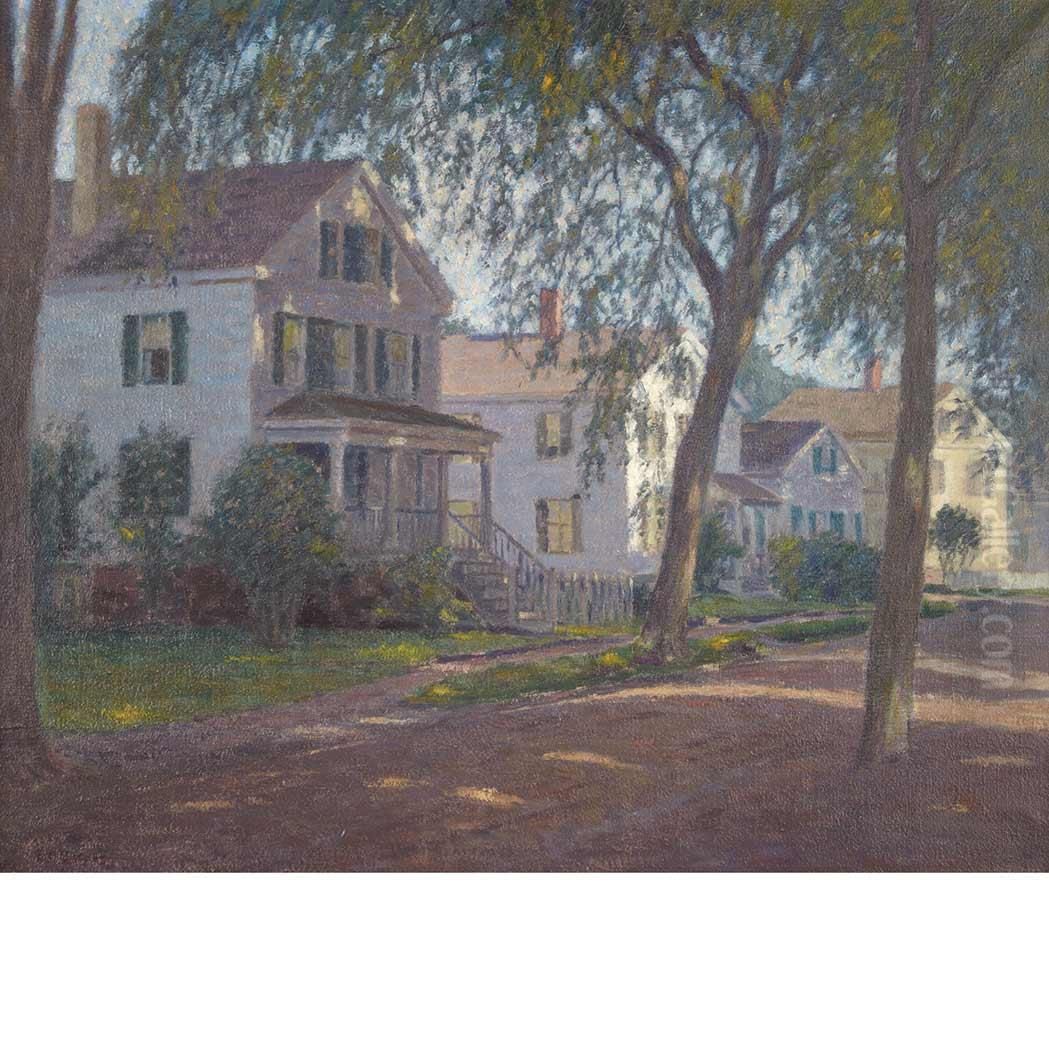 The Shady Street Oil Painting by Ernest Harrison Barnes