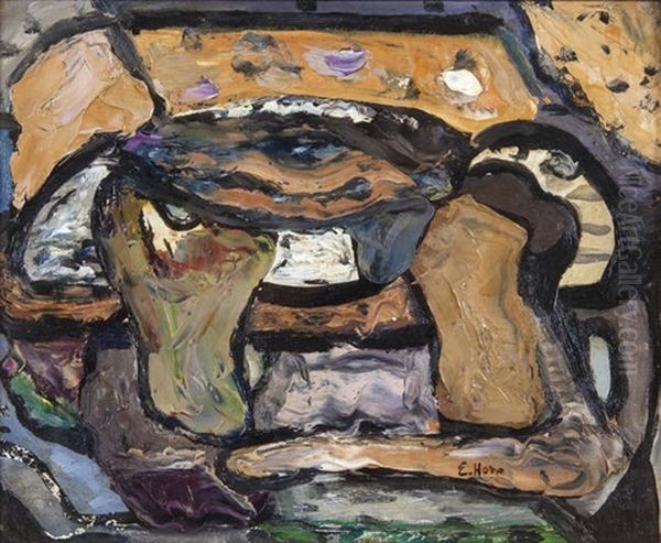 A Court Tomb Oil Painting by Evie Sydney Hone