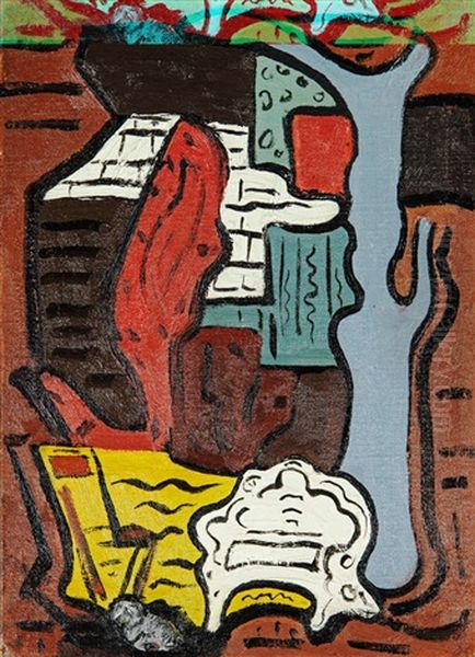 Buttons By The Bench, Marley Oil Painting by Evie Sydney Hone