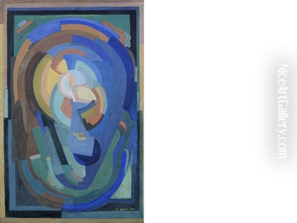 Madonna And Child Oil Painting by Evie Sydney Hone