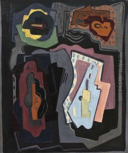 4 Elements Oil Painting by Evie Sydney Hone