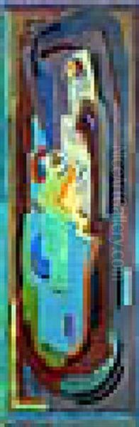 Madonna And Child Oil Painting by Evie Sydney Hone