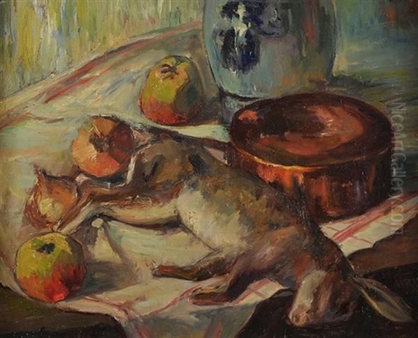 Game Oil Painting by Renee Honta